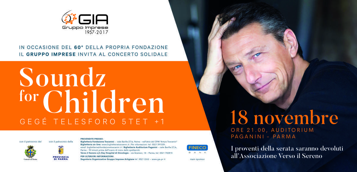 Gegé Telesforo per GIA all'Auditorium Paganini di Parma