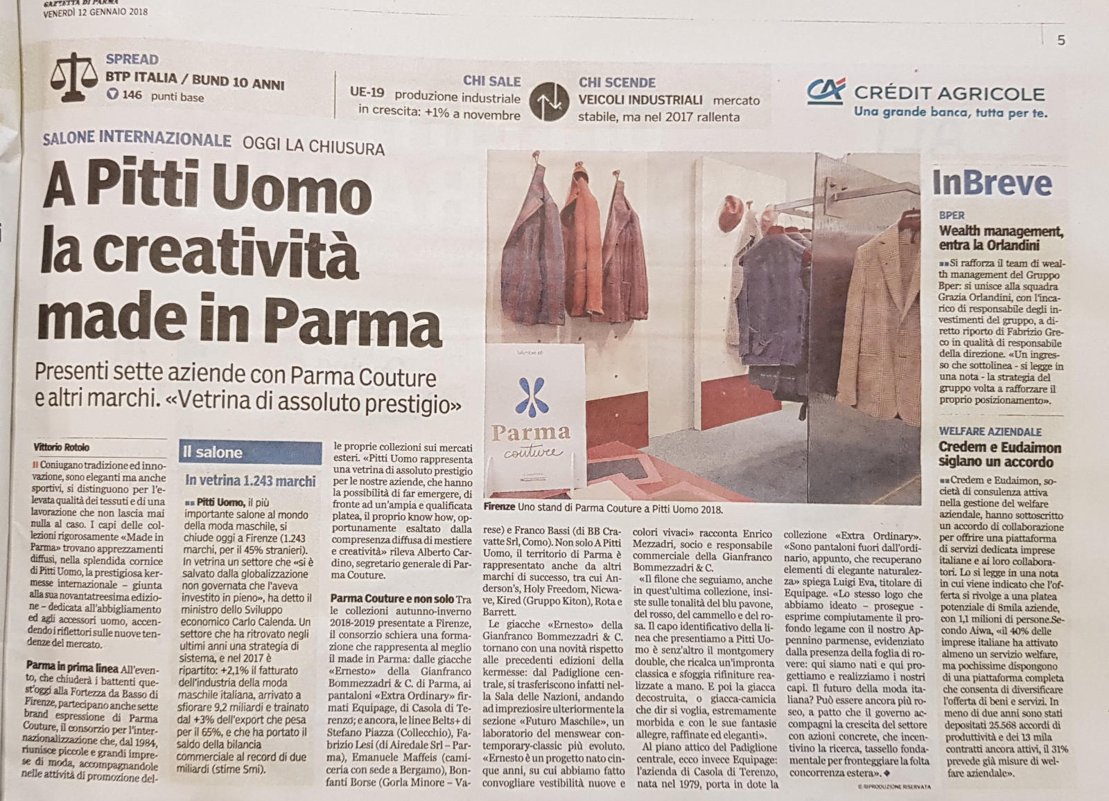 Parma Couture ha partecipato all'edizione 93 di Pitti Uomo